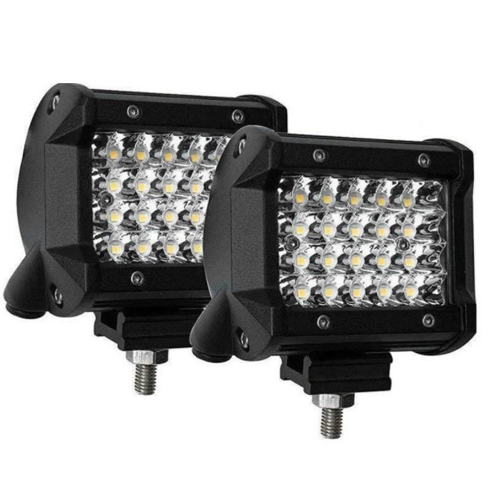 2Pcs 4 Inch LED Light Bar Driving Lights LED Pods Spot Off