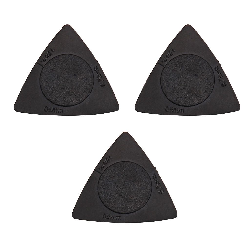3pcs Black Guitar Picks Plectrums For Guitar Replacement 0 Black