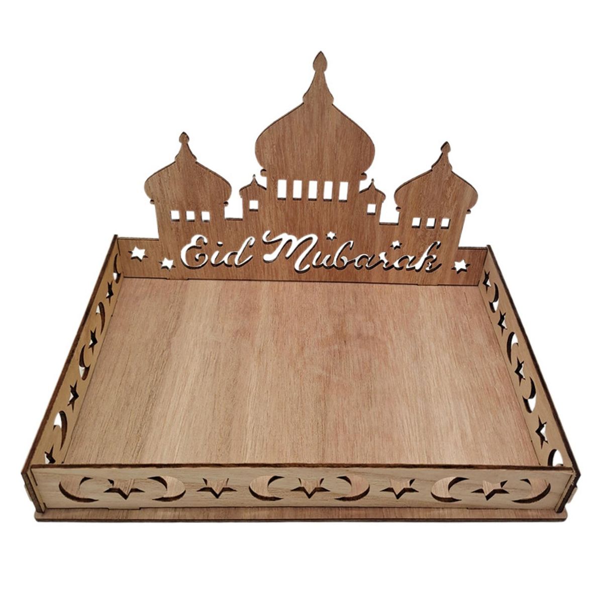 Unfinished Eid Serving Tray Table Decoration For Biscuit  Church