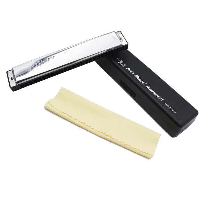 Swan Tremolo Harmonica Mouth Organ Key Of D 24 Double Holes