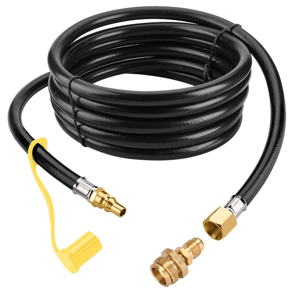 12ft Propane Quick Connect Hose For RV To Ga-s Grill 1/4''