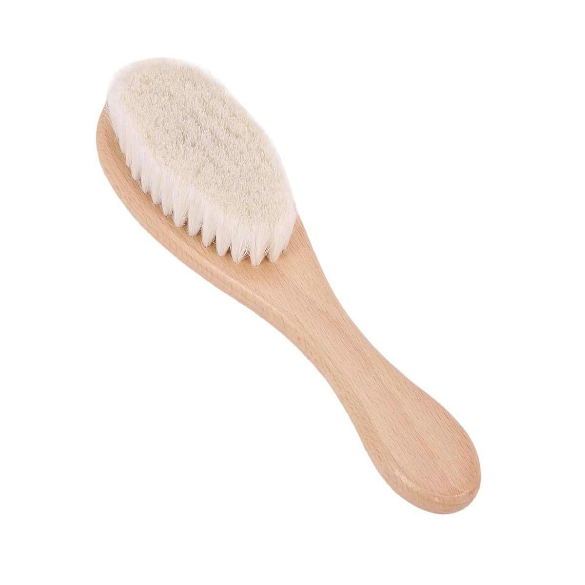 Wooden Handle Hairdressing Soft Fiber Brush Barber Neck
