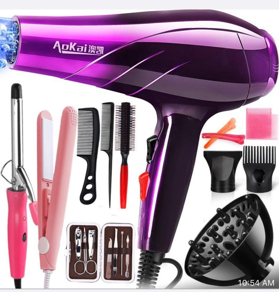 Hair Dryer/Hair Straightener Nails Cutter Set Combs-combo