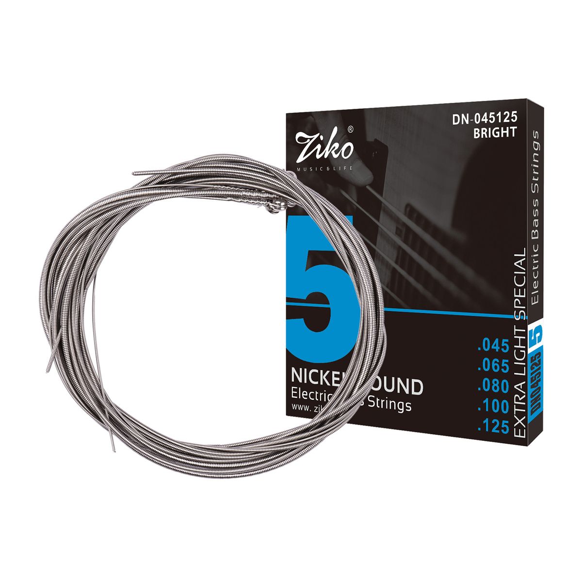 Electric Bass Guitar Strings Hexagon Alloy Wire Nickel