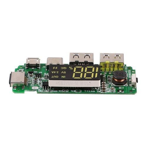 Dual USB 5V 2.4A 18650 Charger Board Overcharge