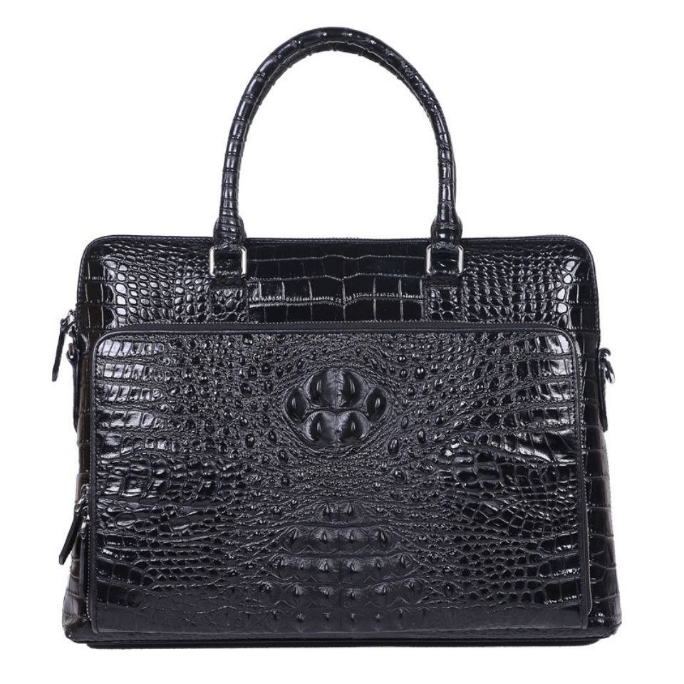 2022 Real Crocodile Leather Men Briefcase Bag Business Handbag Male Laptop Shoulder Bags