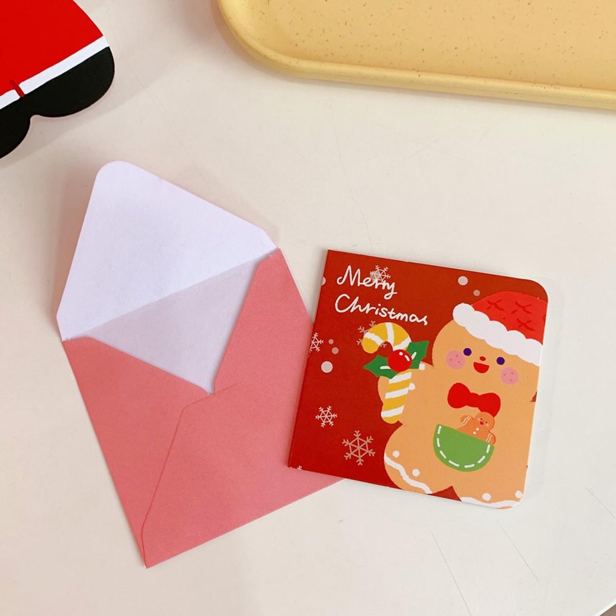Blessing Message Card Merry Christmas Thank You Card G