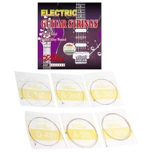 Electric Lead Guitar Strings - Alice Silver-Plated