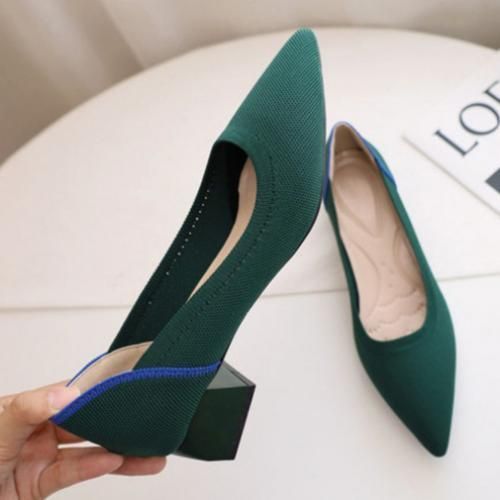 Women's Low-heeled Shoes Warehouse Thick-heeled Shoes