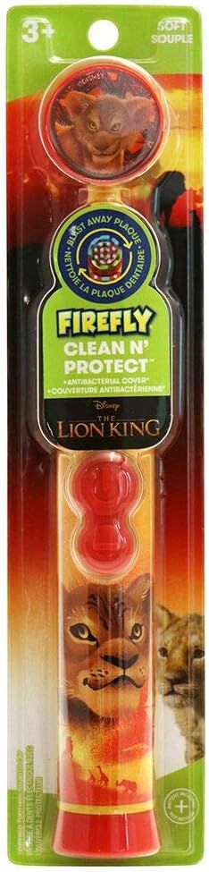Clean N' Protect Lion King Power Toothbrush With Antibacterial Cover