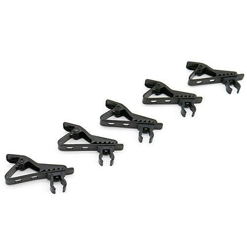 5Pcs Microphone Iron Clip Tie C-Type Mic Lapel Microphone