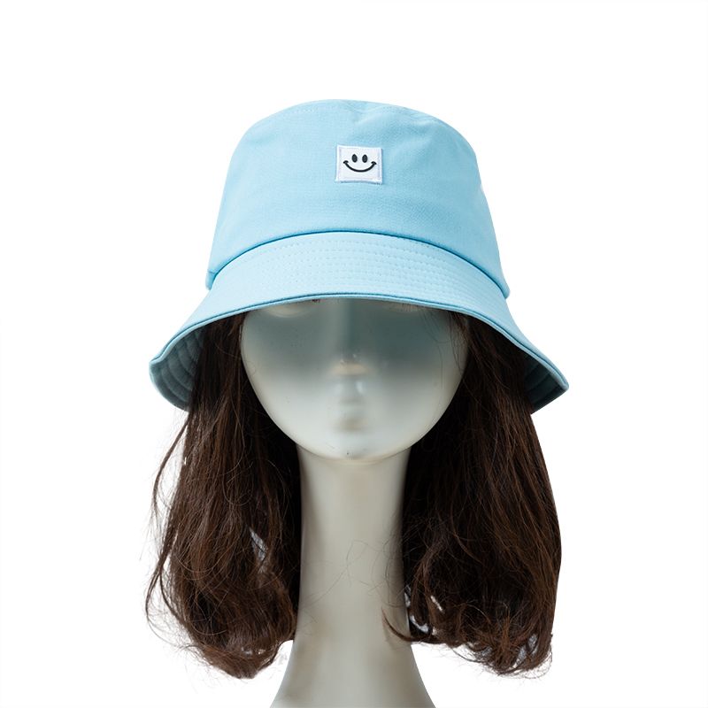 Women Hat Fisherman Smiley Face Sunbonnet Bucket Beach Cap