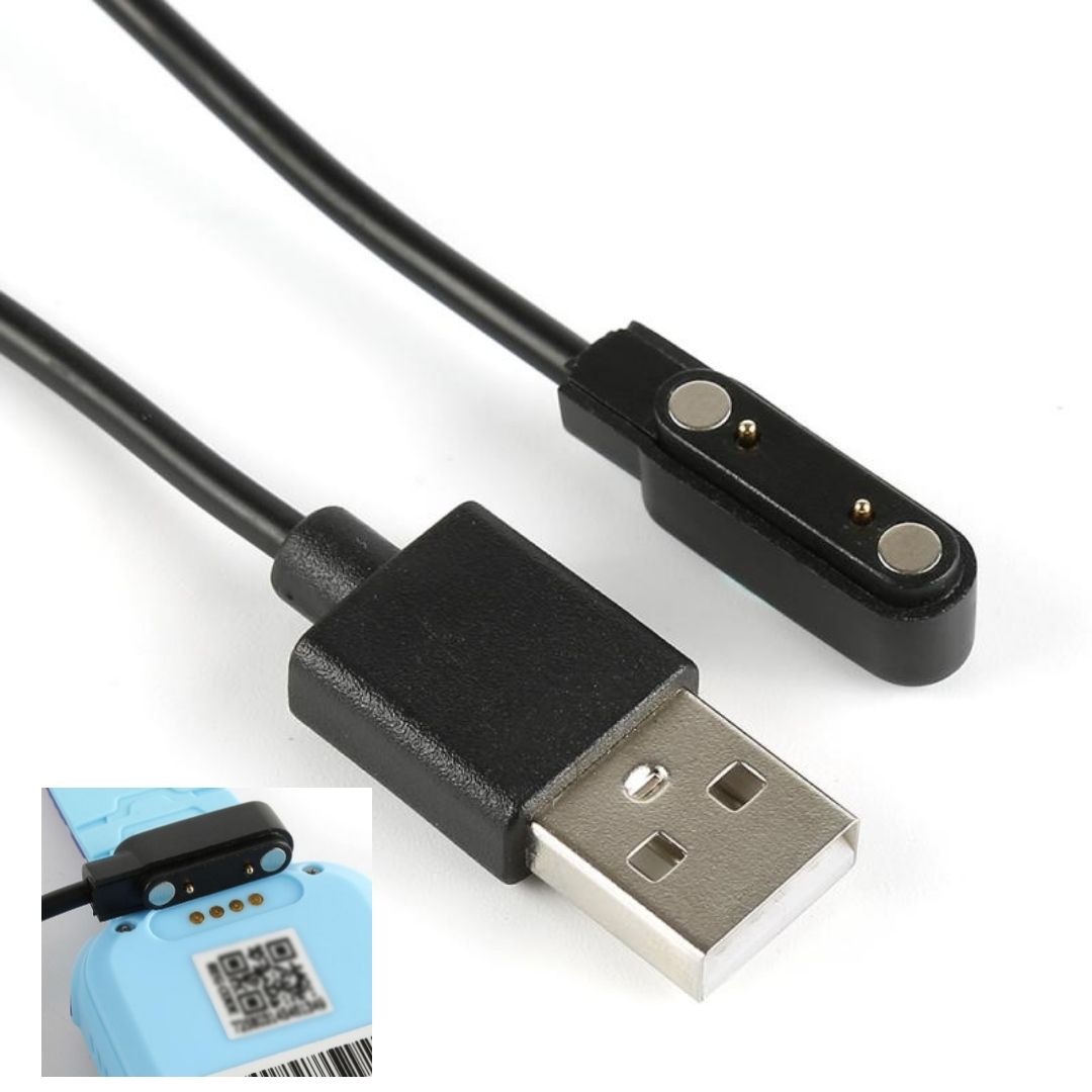 2 Pin Magnetic Charger For Q12, S12, Q15 Smart Watch -7.62mm