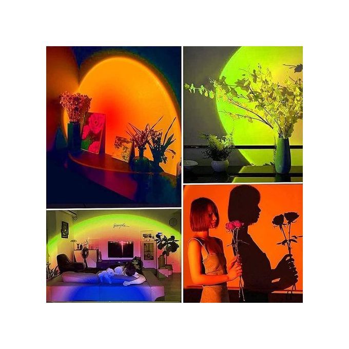 Roamntic 20-Color Sunset Lamp/Projector Lamp +Remote