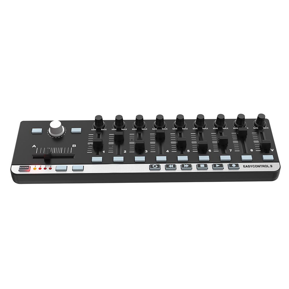 Portable Mini USB 9 Slim-Line Control MIDI Controller