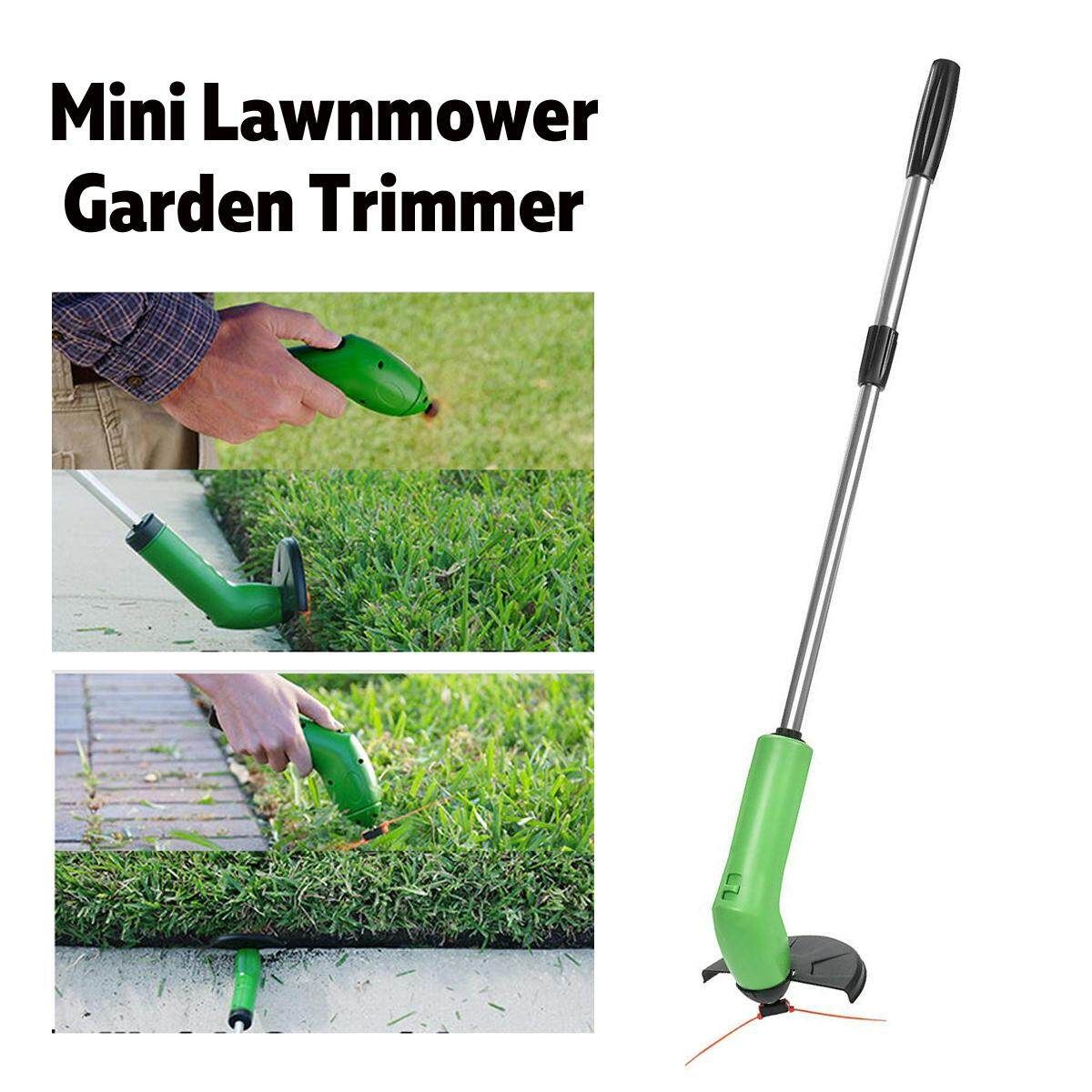 Garden Zip Trim Portable Cordless Trimmer Lawnmower Grass Edger Works With Standard Zip Ties