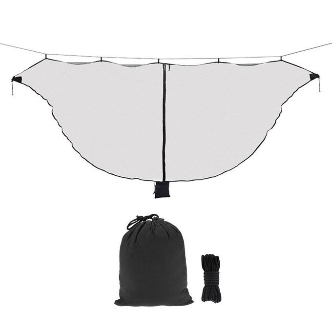 Lightweight Outdoor Camping Hammock Mosquito Net Hanging Bed + Black