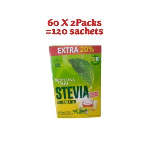 2 Packs Of Tropicana Slim Stevia Sweetener