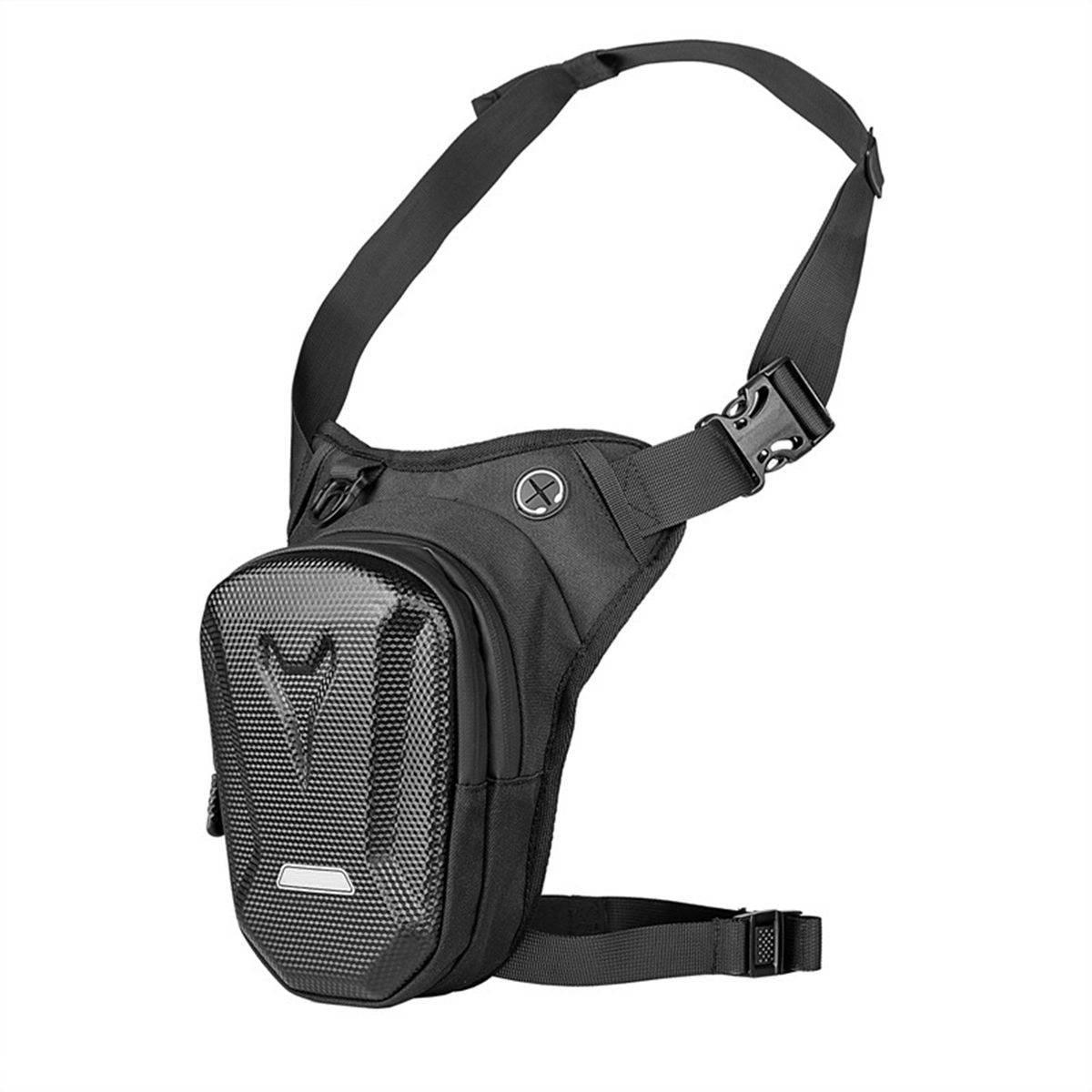 Hard Shell Drop Leg Bag Motorcycle Waterproof Waist Pack