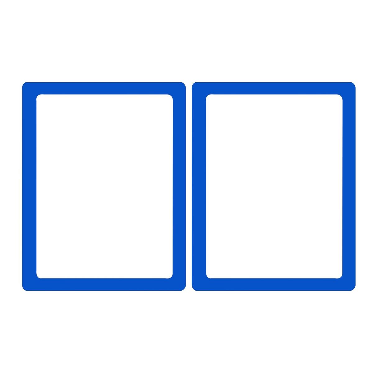 2Pcs Photo Display Frame Magnetic Frame Ornament Decor Blue