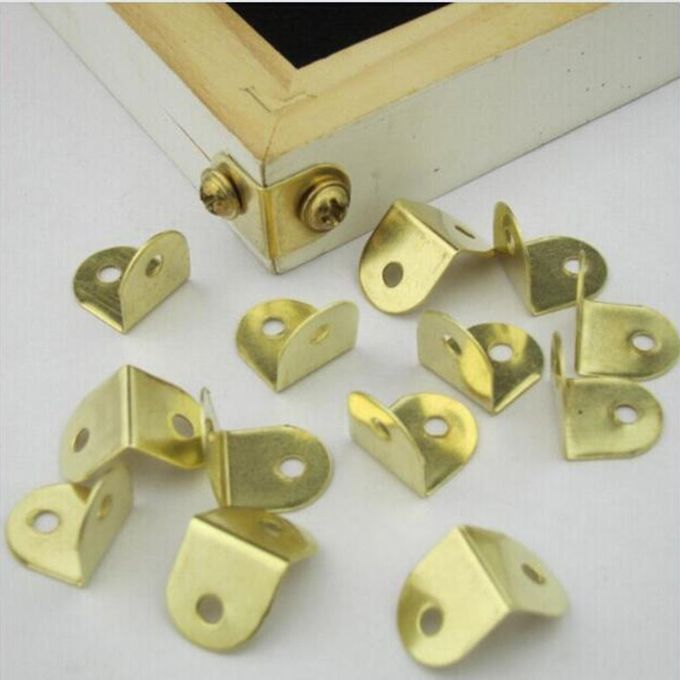 100Pcs Stainless Angle Bracket Small L Shape Corner Repair Braces 12 X