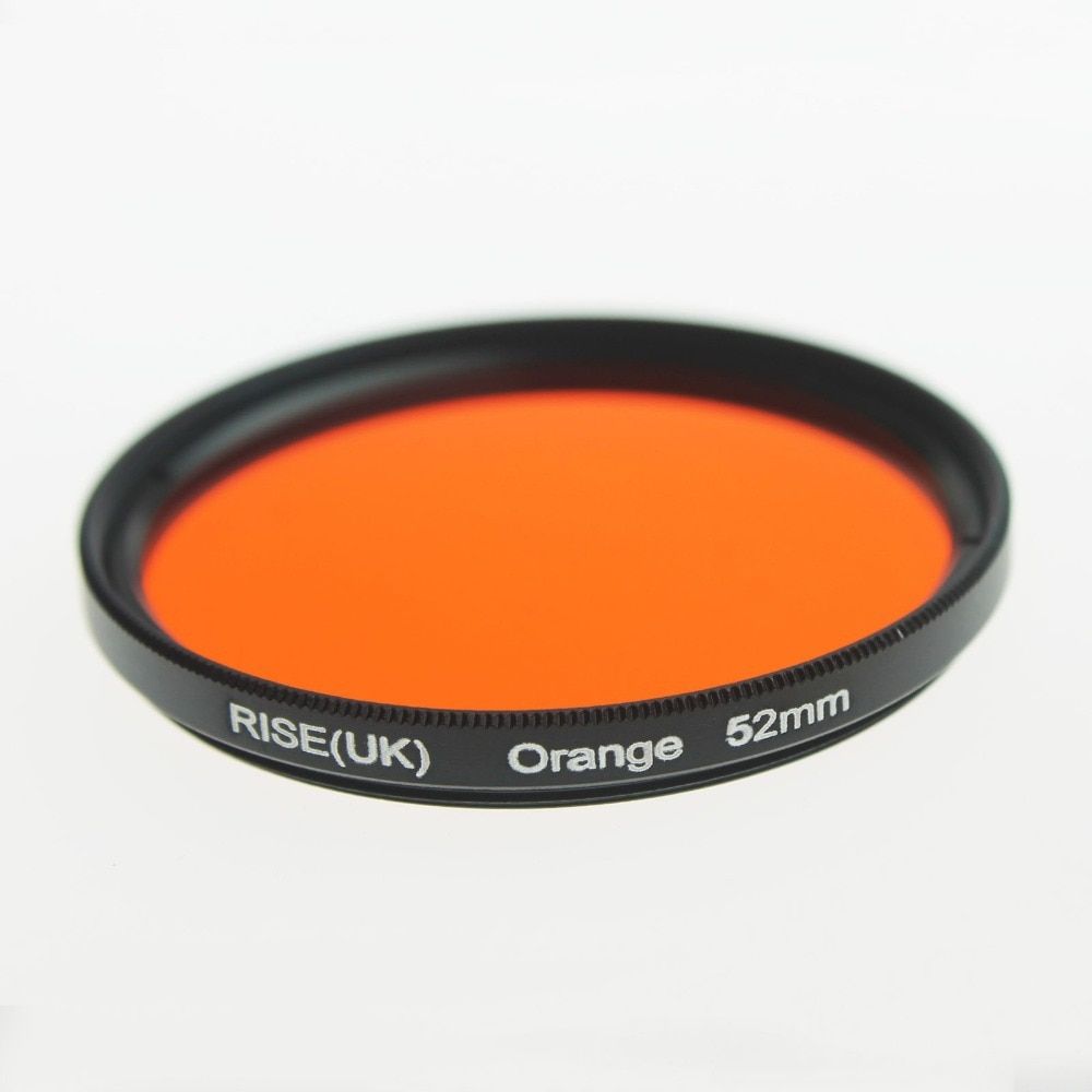 RISE(UK) 52 Mm Full Color Orange Lens Filter For Nikon D3100 D3200 D5100 SLR Camera Lens