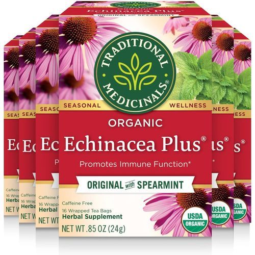 Organic Echinacea Plus Seasonal  Tea,16Ct X 6