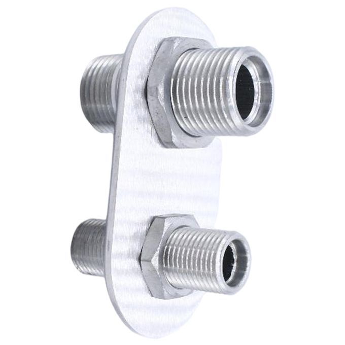 Air Conditioner Bulkhead 181152-100 Modification Connector Fits Silver