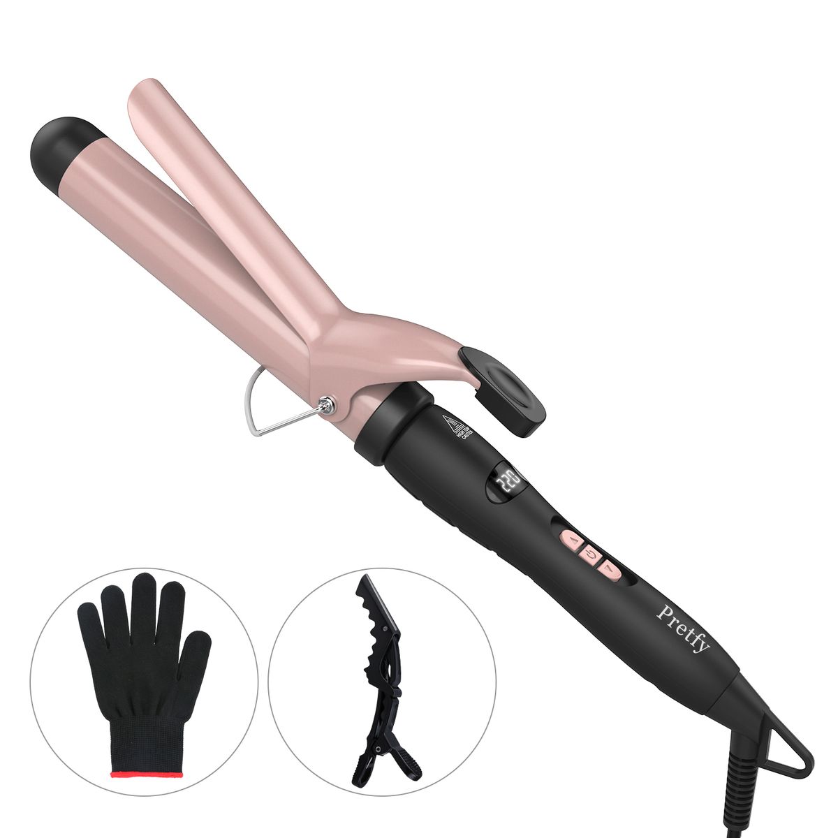 Pretfy 1.25inch Hair Curling Iron