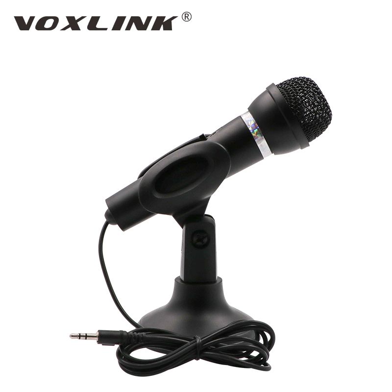 Microphone 3.5mm Home Stereo MIC Desktop Stand For PC YouTub
