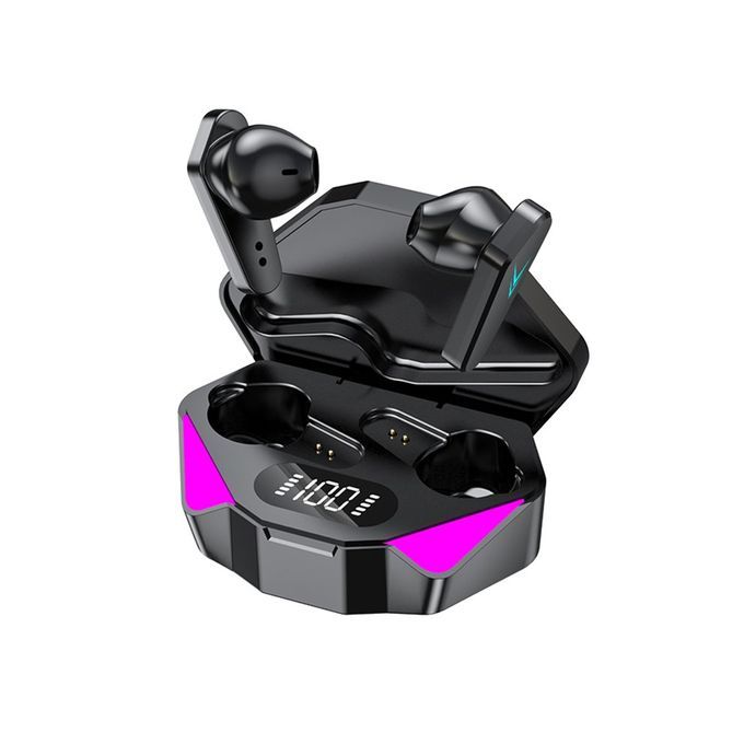 X15 Wireless   Gaming Earphones Smart   Light Game In-ear Earphone-black-81*45*30mm