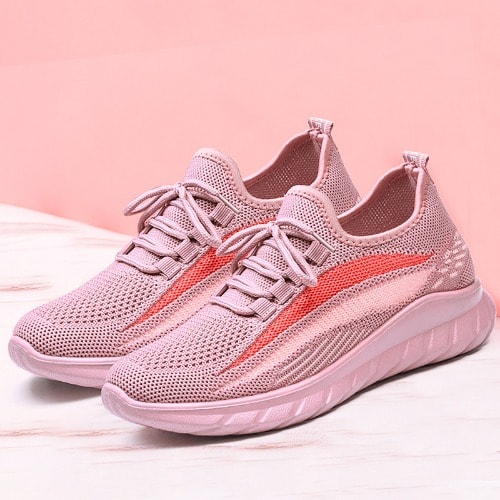 Lace-up Sneakers - Pink