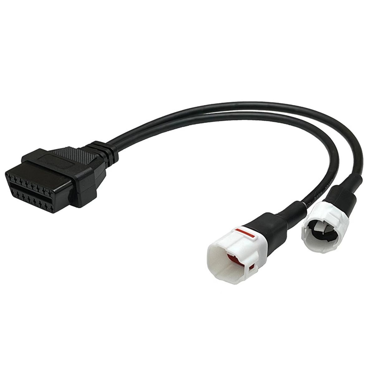 For Yamaha 3Pin + 4Pin 2 in 1 to OBD2 Motorcycle Scanner