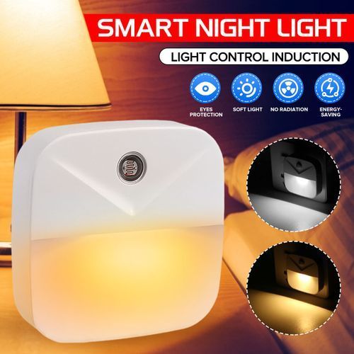 Mini LED Night  Plug-In  Smart Wall Lamp Lighting Sensor Control