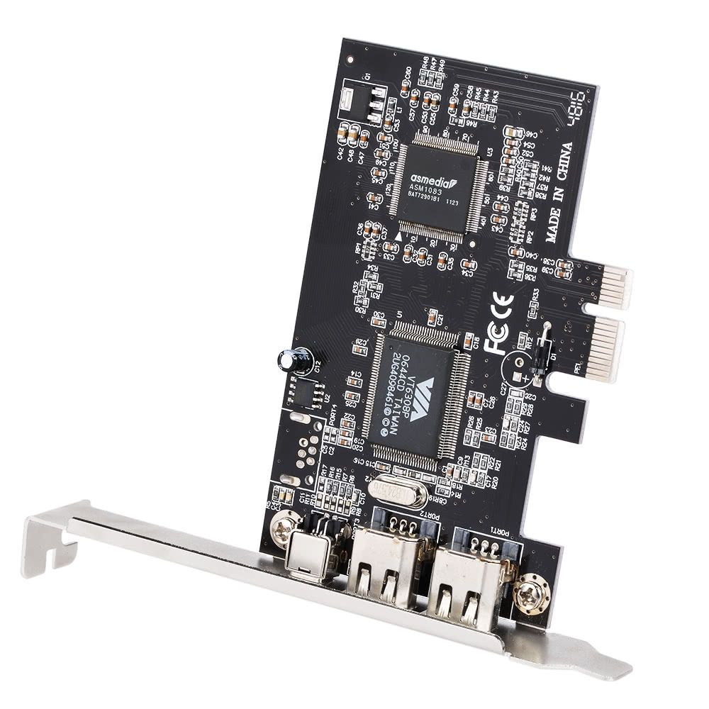 PCI-E 3 Ports 1394a 1394b Firewire Expansion Card