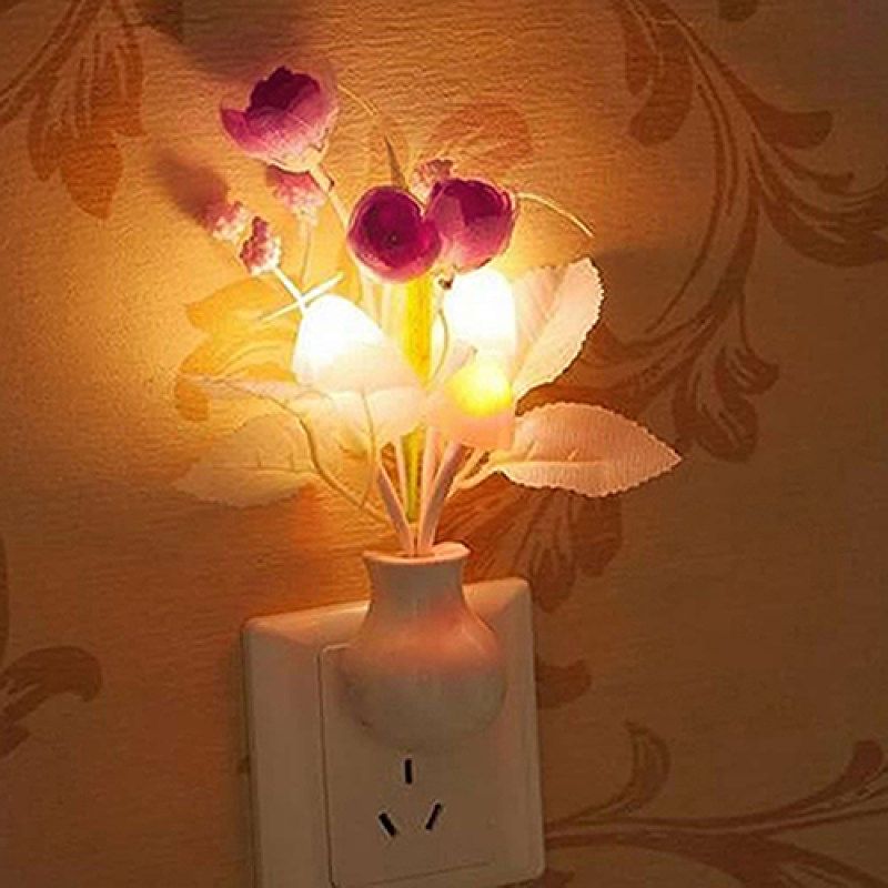 Mini Tulip Night Light Soft Romantic Sensor Baby Bed Room-