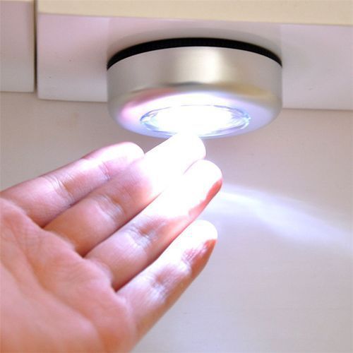 3LED Touch Light Lamp Bathroom Kitchen / Ward-rope Cabinet Stick-On Flat Surface Night Light