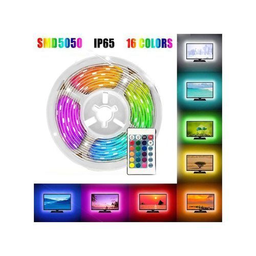 5m 16 Color Waterproof Led Strip Lights 300leds Colorful Set