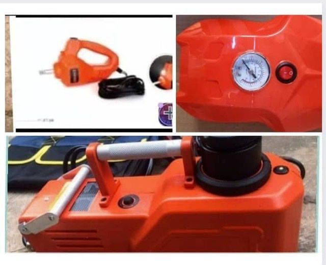 3in1 Big 10Ton Electric Hydraulics Floor Jack, Wheel-spanner And Tyre  Pump .3in1 For Biggest Jeep, All Jeep SUV , All Cars