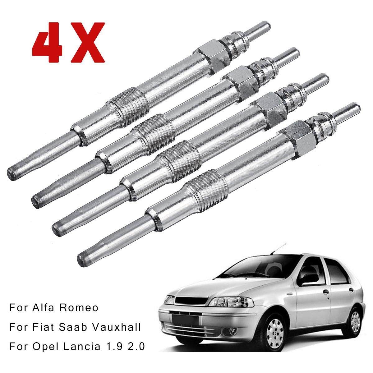 4X Heater Glow Plug For Alfa Fiat Saab Vauxhall Opel Lancia 1.9 2.0 TDI