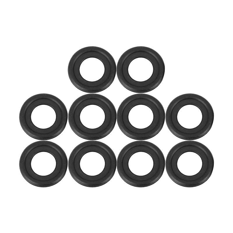 10Pcs Black Rubber Oil Drain Plug Gaskets Washer Repment for 12616850 3536966 097-119