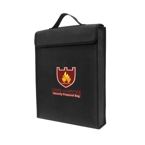 Fireproof Money Document File Bag Pouch Cash Cards
