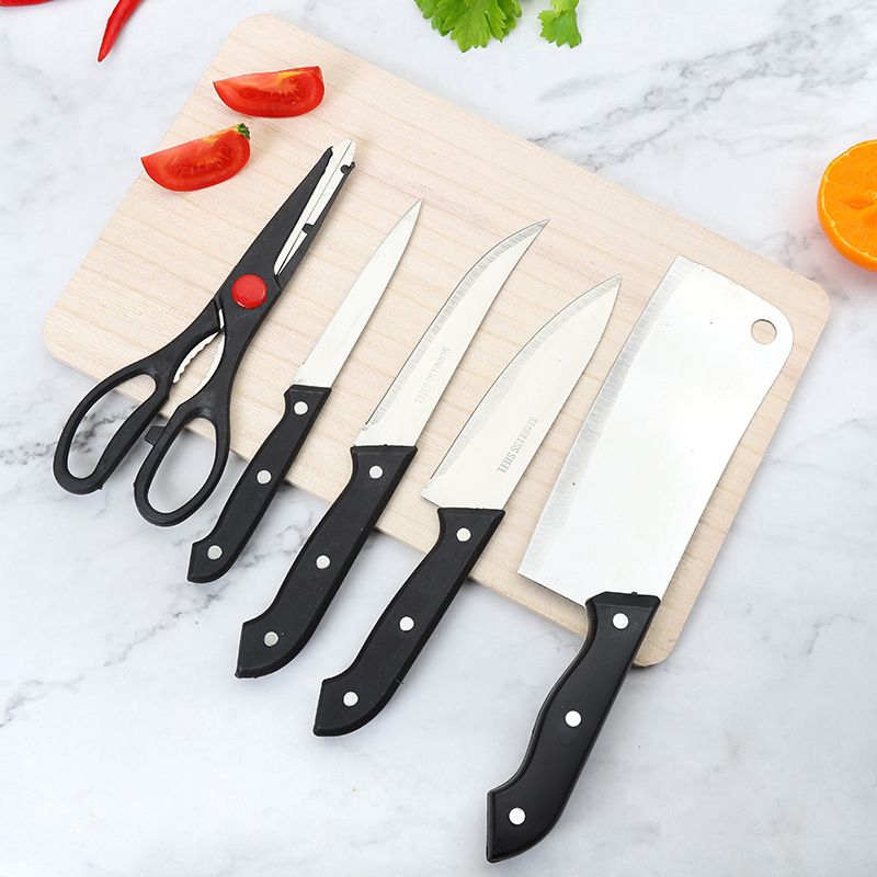 KITCHEN KNIFE SET WITH SHARPNER