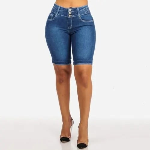 Mom Skinny Shorts Jeans 1