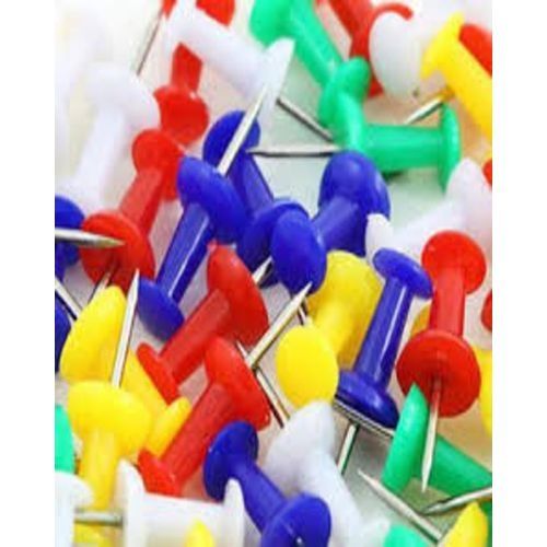 100 Pieces Multi Colour Push Down Decoration Or Office Pins