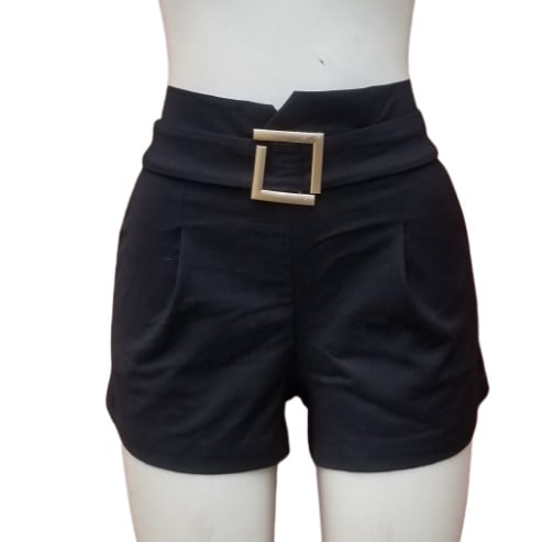 Highwaist Stretchy Casual Short Wt Elastic Waist