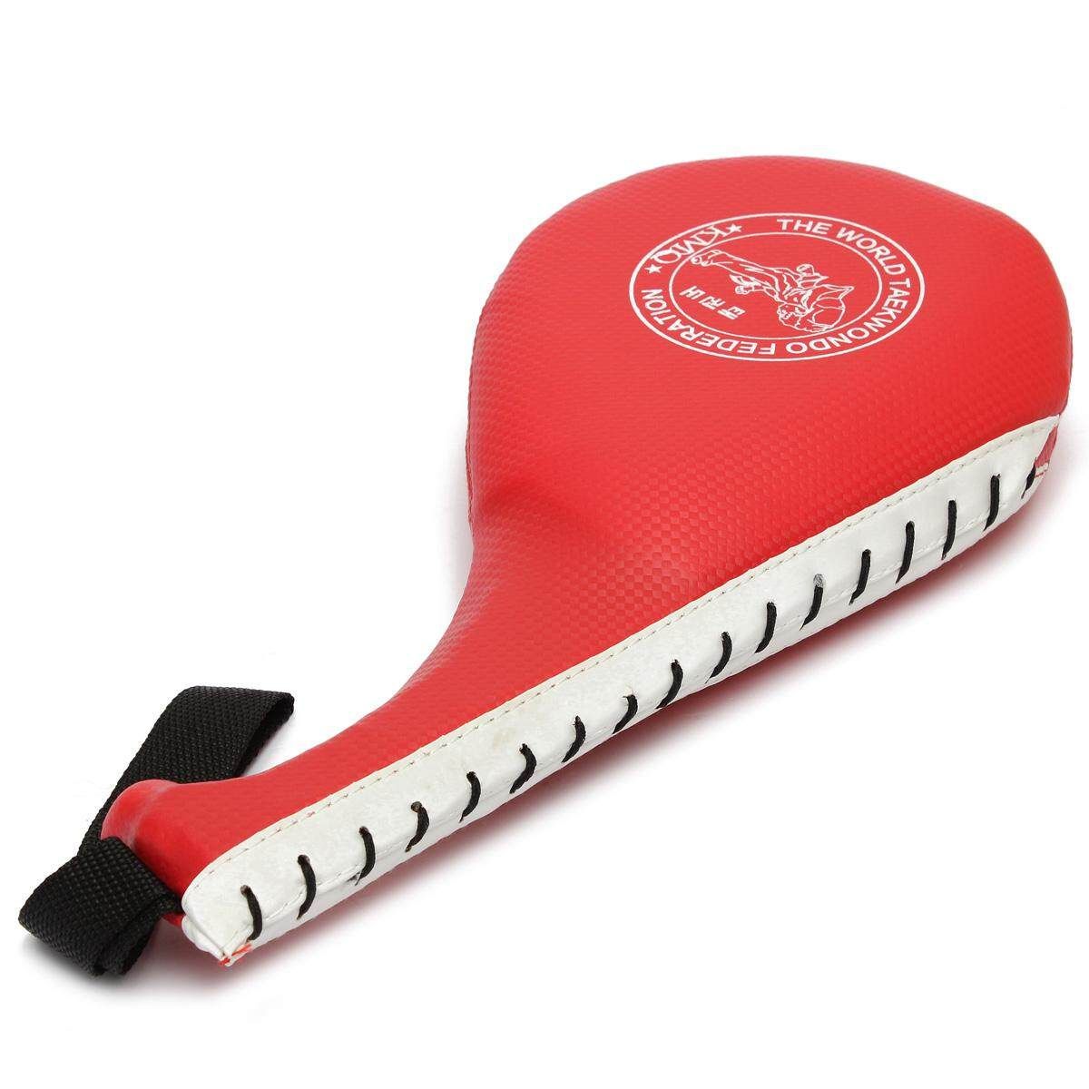 2pcs One Taekwondo Double Kick Pad Target Tae Kwon Do Karate Kickboxing MMA Training Red