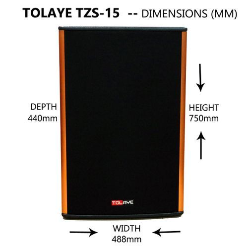 TZS-15E 2-WAY 15″ Passive Speaker