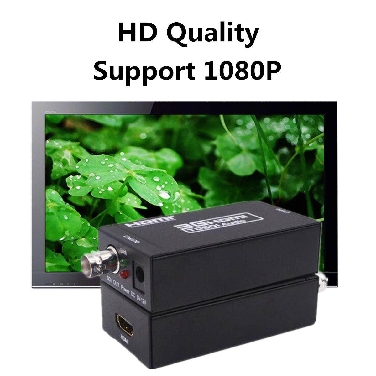 1080P HDMI To SDI 3G HD Video Converter Adapter Coaxial Cables 500mA Metal 1080P HDMI To SDI Converter Adapter Coaxial Cables Video Audio HDMI Extender