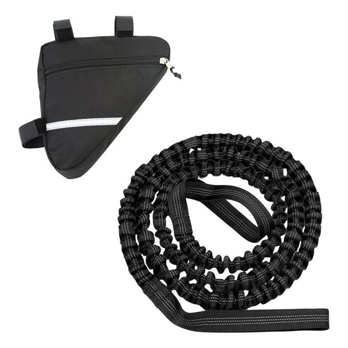 2.5m Bike Tow Rope Bicycle Stretch 4.5m Pull Strap For Pulling Black